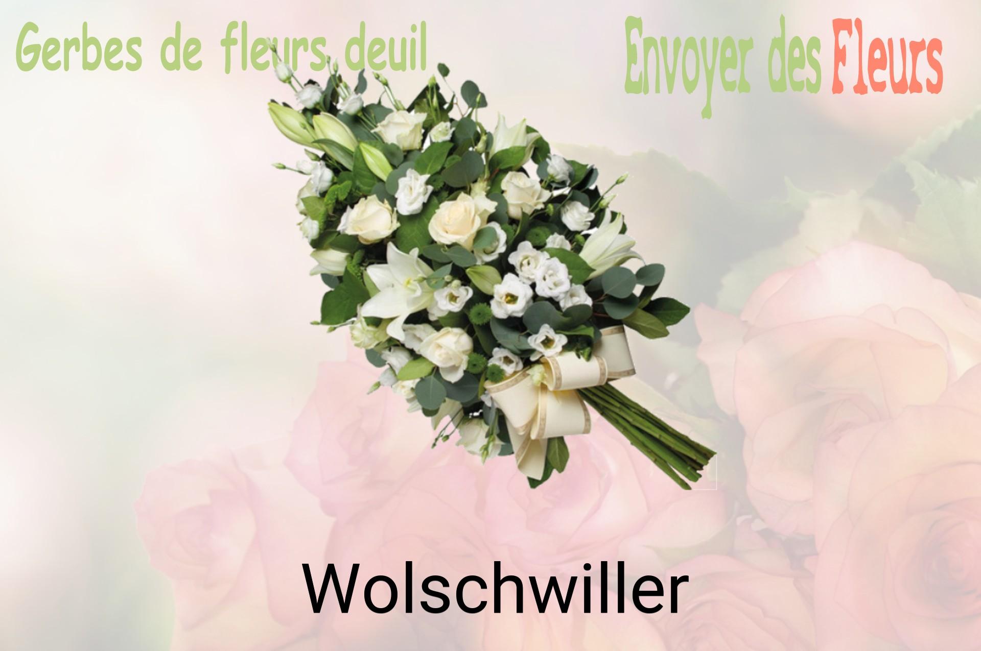 Gerbe de fleurs de deuil livrée à Wolschwiller
